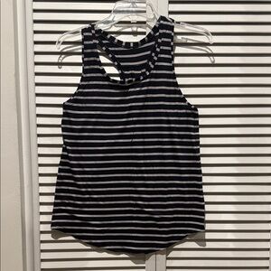Lululemon Black and Gray Women's Tank Top